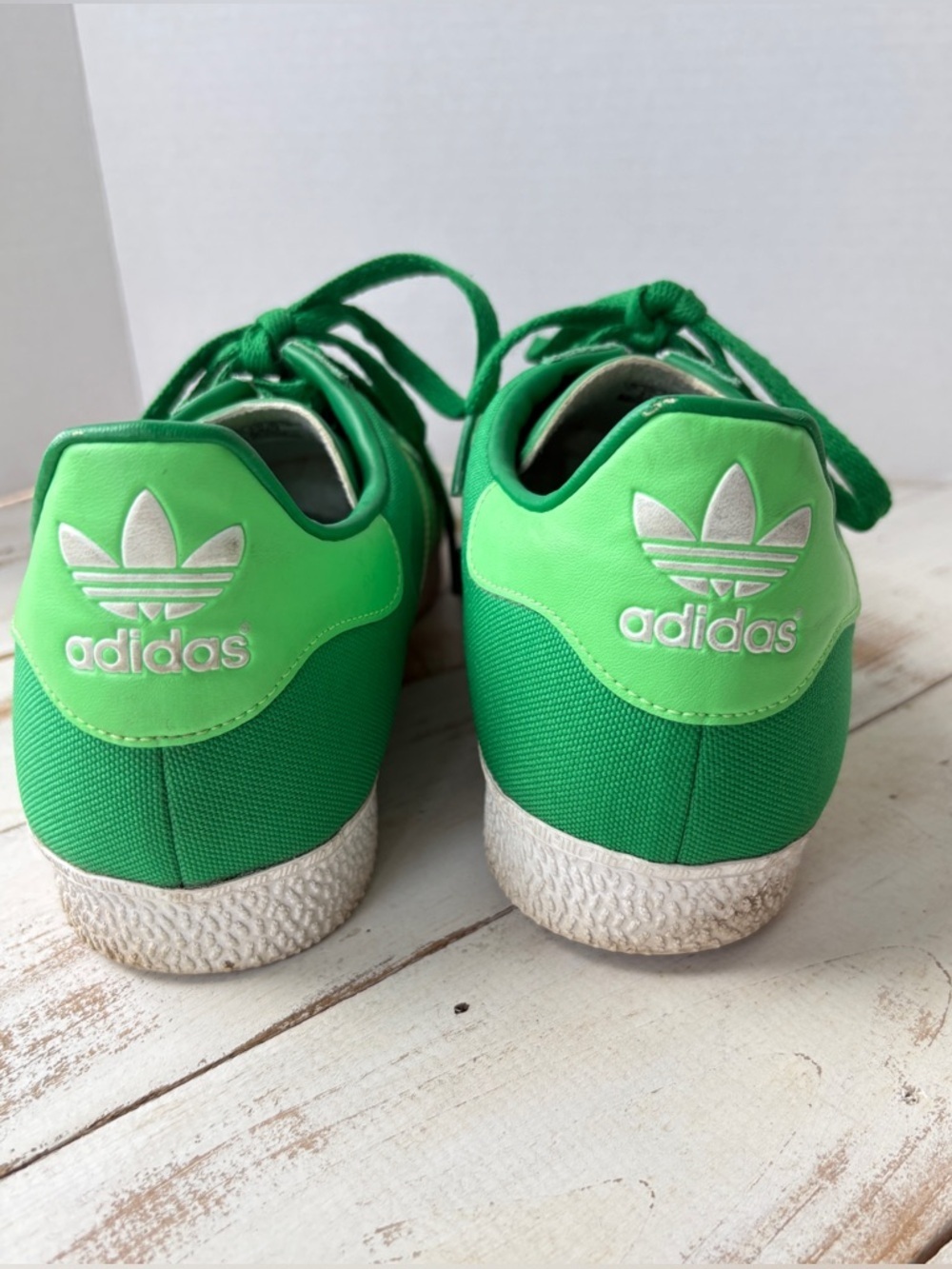 ADIDAS Gazelle 2 low top sneakers fairway green zest retro shoes soccer sz 11 - Picture 7 of 16
